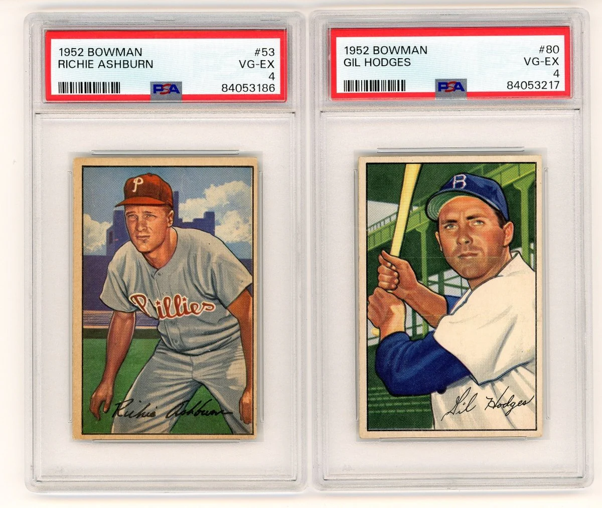 1952 BOWMAN BASEBALL COMPLETE GRADED SET BREAK - 2 GRADED CARDS PER BOX! - Image 12