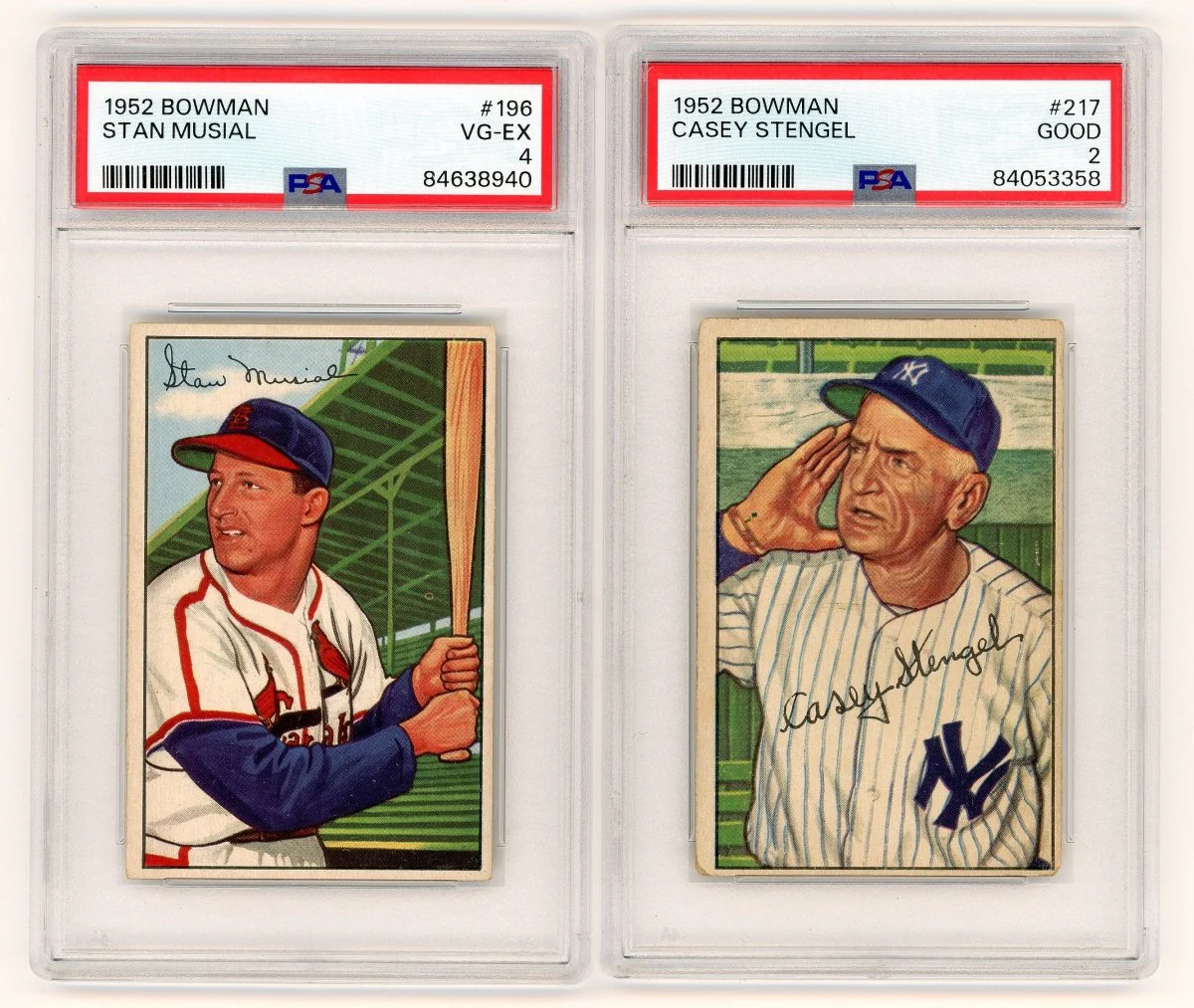 1952 BOWMAN BASEBALL COMPLETE GRADED SET BREAK - 2 GRADED CARDS PER BOX! - Image 18