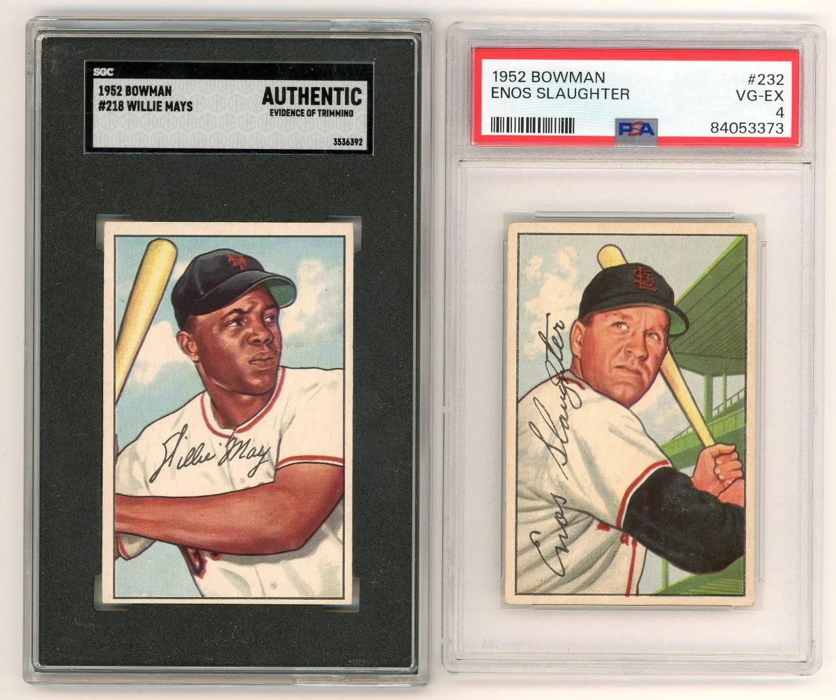 1952 BOWMAN BASEBALL COMPLETE GRADED SET BREAK - 2 GRADED CARDS PER BOX! - Image 20