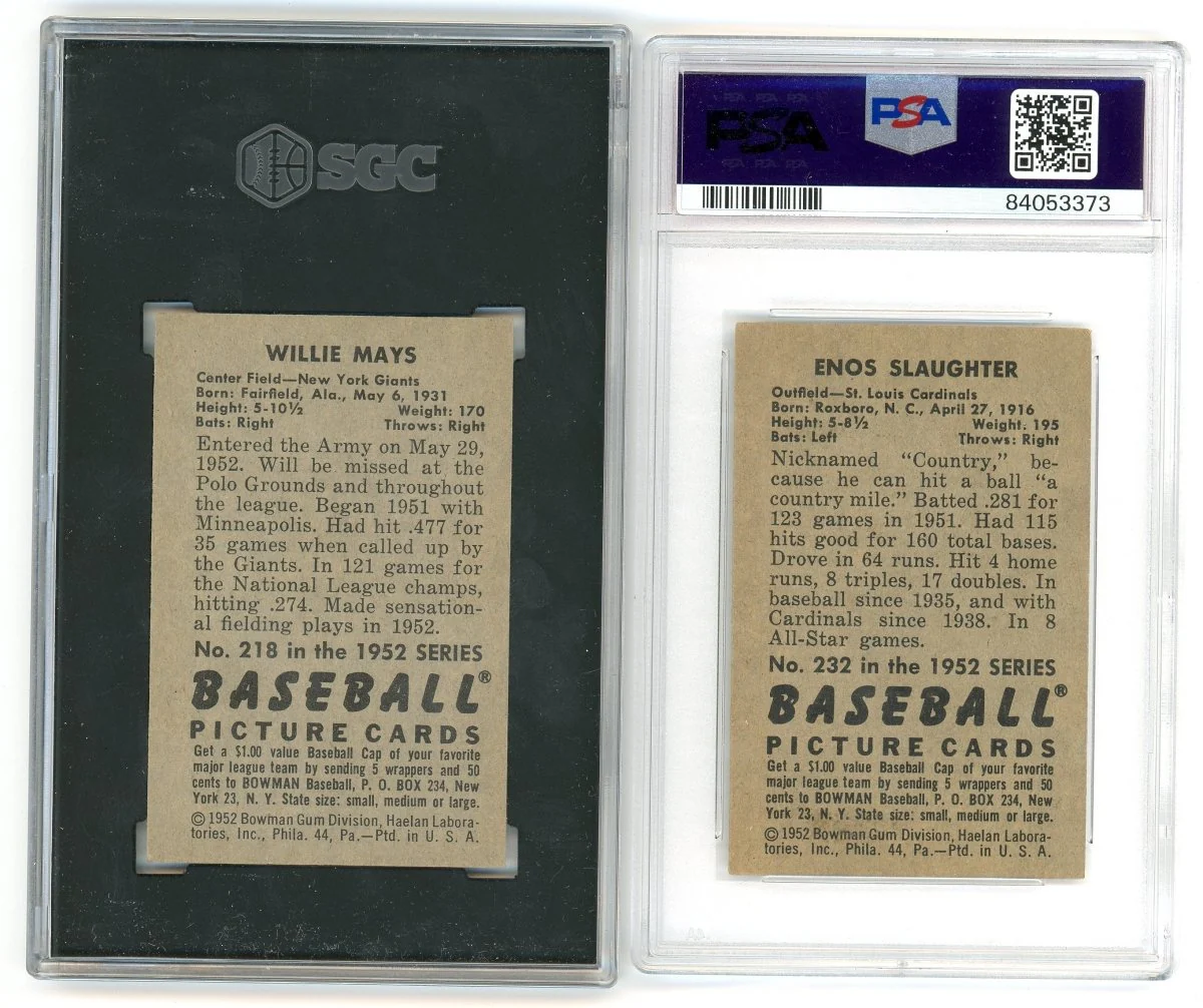 1952 BOWMAN BASEBALL COMPLETE GRADED SET BREAK - 2 GRADED CARDS PER BOX! - Image 21