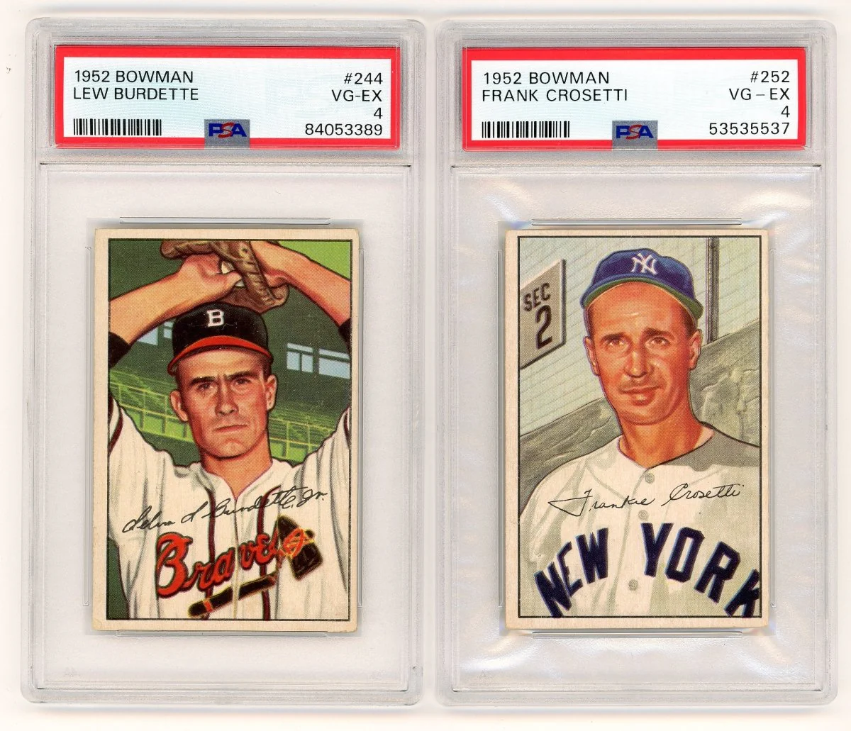 1952 BOWMAN BASEBALL COMPLETE GRADED SET BREAK - 2 GRADED CARDS PER BOX! - Image 22
