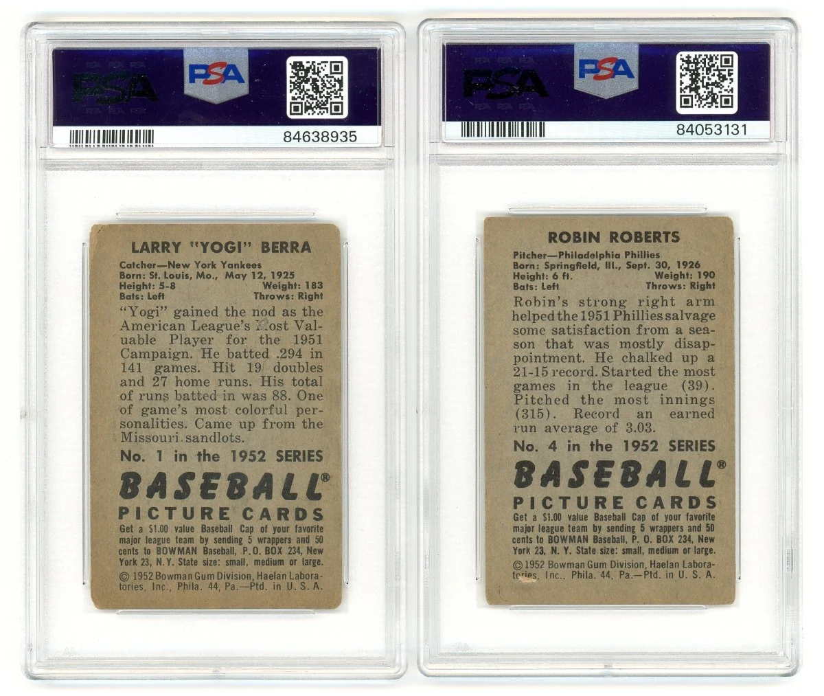 1952 BOWMAN BASEBALL COMPLETE GRADED SET BREAK - 2 GRADED CARDS PER BOX! - Image 3