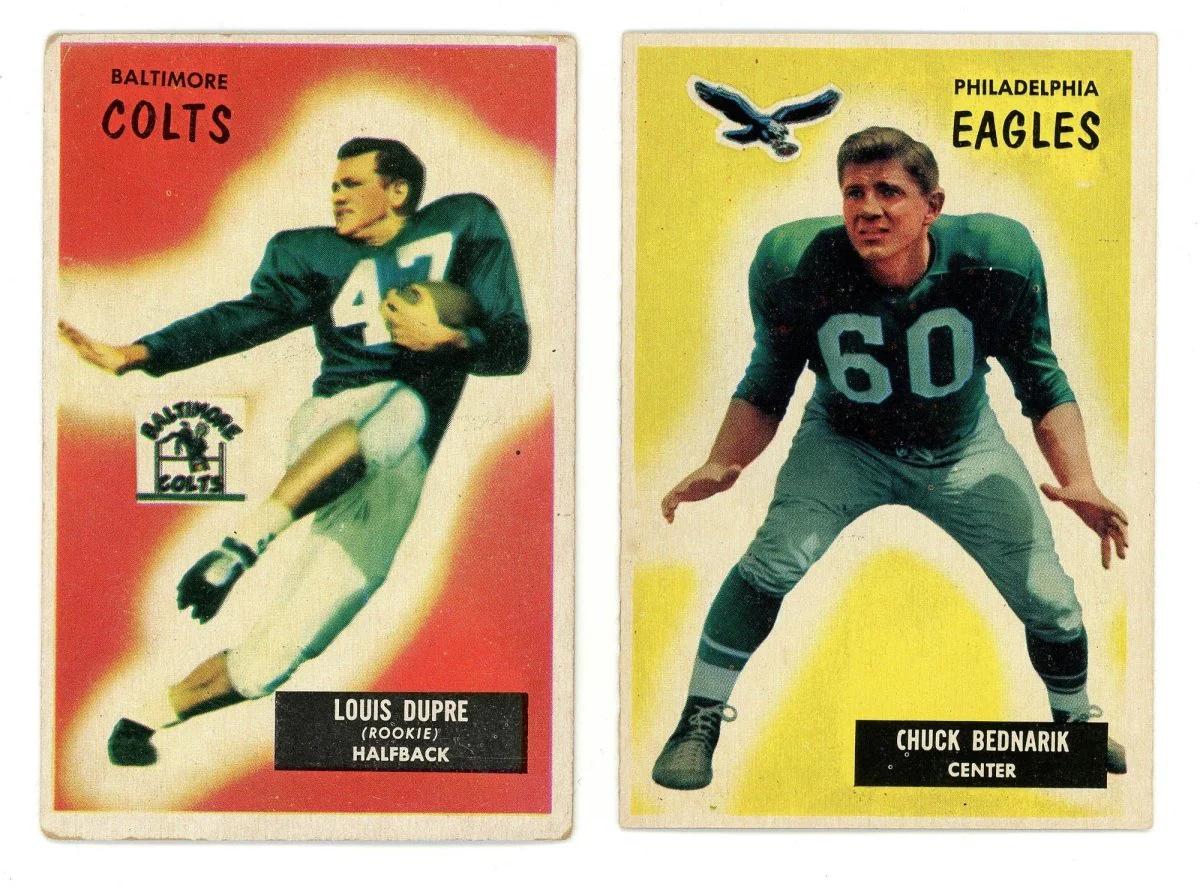 1955 BOWMAN FOOTBALL COMPLETE SET BREAK – 5 CARDS PER BOX! (1) HOFER OR STAR PER BOX! - Image 10