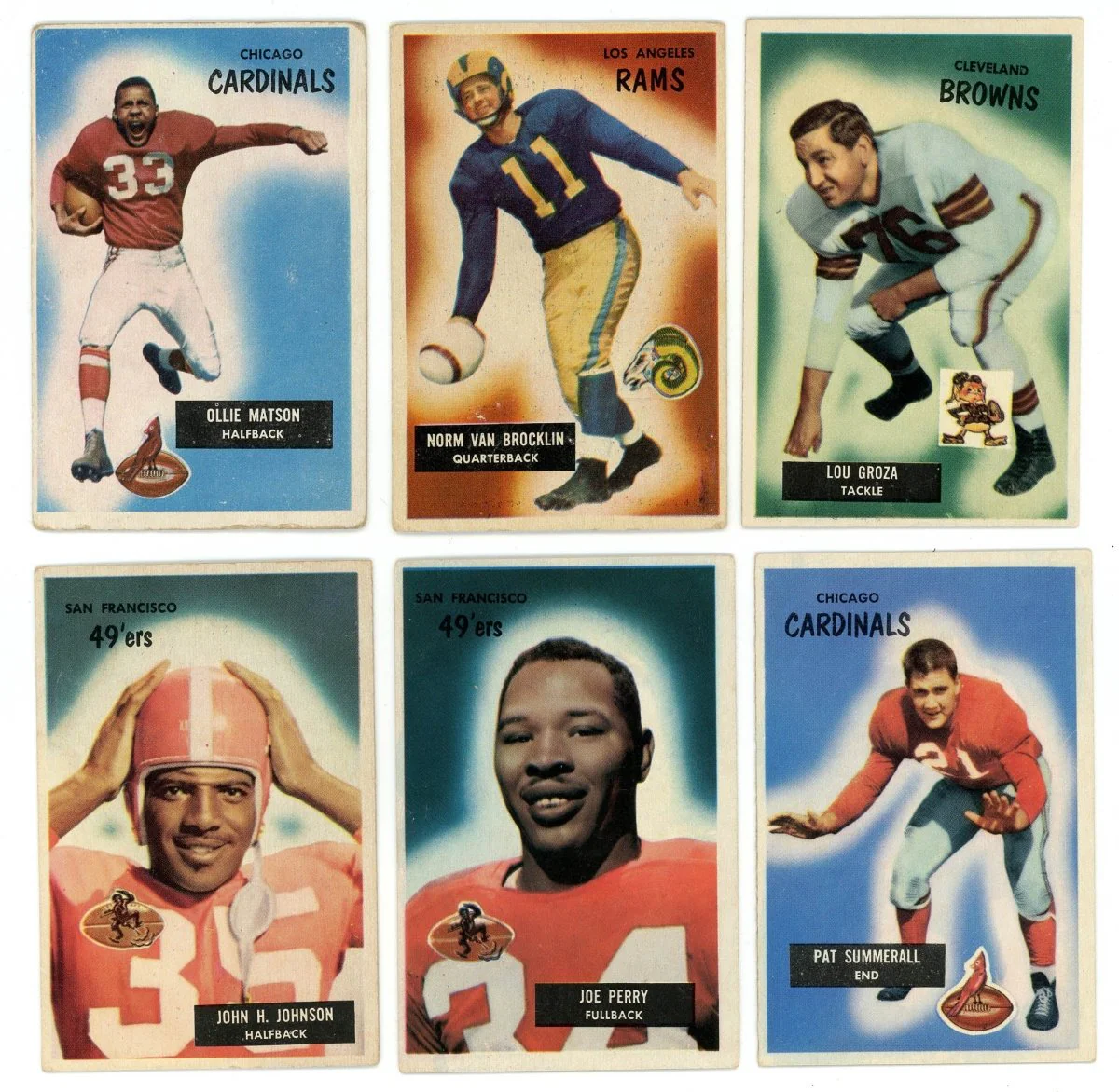1955 BOWMAN FOOTBALL COMPLETE SET BREAK – 5 CARDS PER BOX! (1) HOFER OR STAR PER BOX! - Image 4