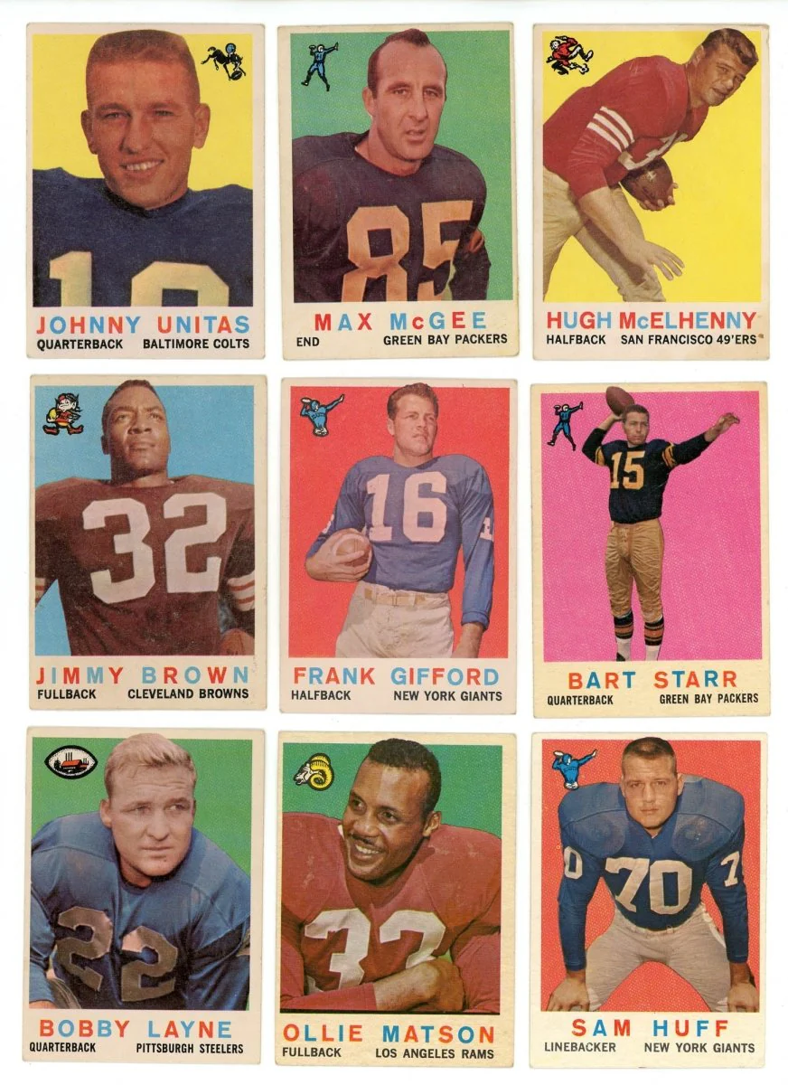 1959 TOPPS FOOTBALL COMPLETE SET BREAK - 6 CARDS PER BOX! A HOFER IN EVERY BOX! - Image 2