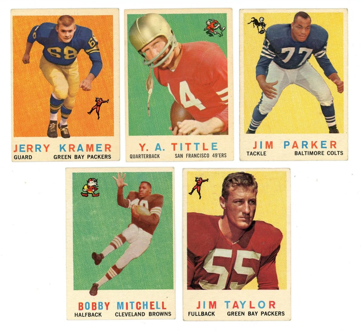 1959 TOPPS FOOTBALL COMPLETE SET BREAK - 6 CARDS PER BOX! A HOFER IN EVERY BOX! - Image 6