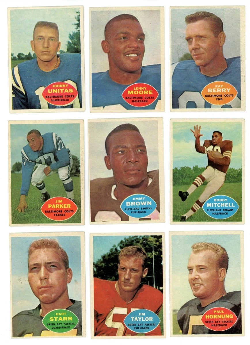 1960 TOPPS FOOTBALL COMPLETE SET BREAK – 4 CARDS PER BOX! 1 HOFER IN EVERY BOX! - Image 2