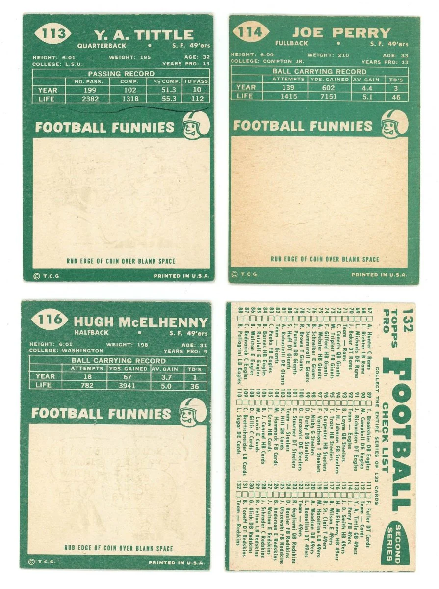 1960 TOPPS FOOTBALL COMPLETE SET BREAK – 4 CARDS PER BOX! 1 HOFER IN EVERY BOX! - Image 7