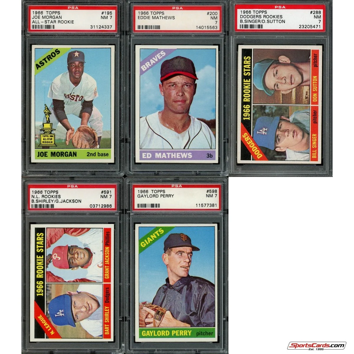 1966 Topps Baseball Complete Graded Set Break - (1) PSA 7 or Better Graded Card Per Box! - Image 10