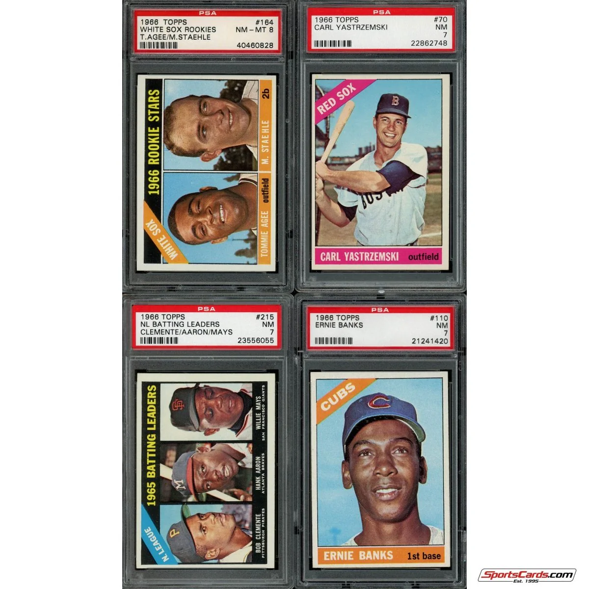 1966 Topps Baseball Complete Graded Set Break - (1) PSA 7 or Better Graded Card Per Box! - Image 8
