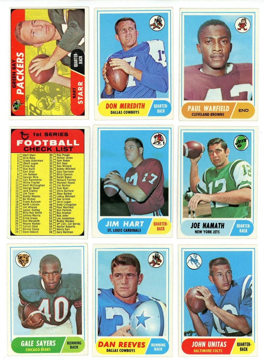 1968 TOPPS FOOTBALL COMPLETE SET BREAK - 6 CARDS PER BOX! 1 HOFER IN EVERY BOX! - Image 2