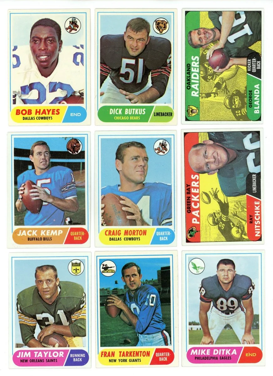 1968 TOPPS FOOTBALL COMPLETE SET BREAK - 6 CARDS PER BOX! 1 HOFER IN EVERY BOX! - Image 4