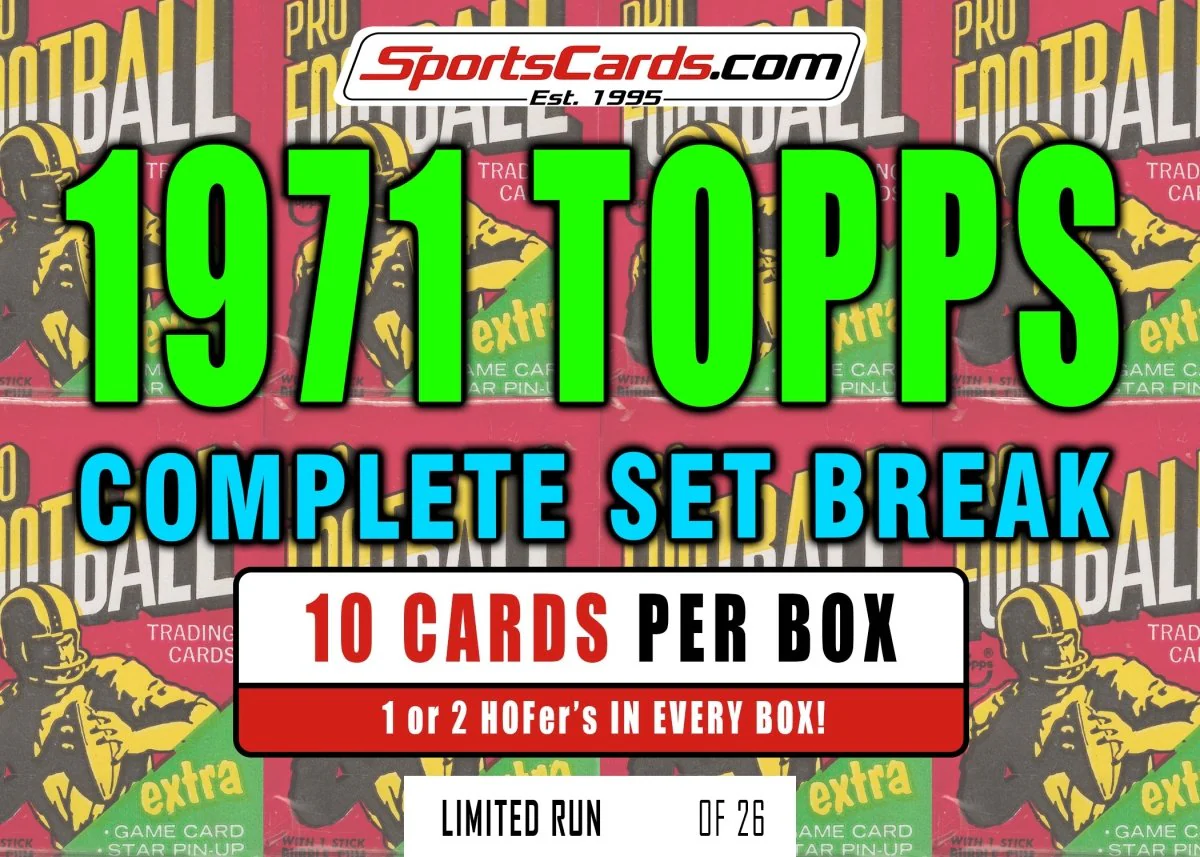1971 TOPPS FOOTBALL COMPLETE SET BREAK - 10 CARDS PER BOX! - Image 2