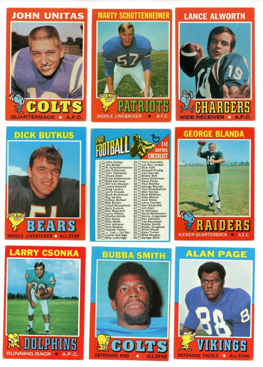 1971 TOPPS FOOTBALL COMPLETE SET BREAK - 10 CARDS PER BOX! - Image 3