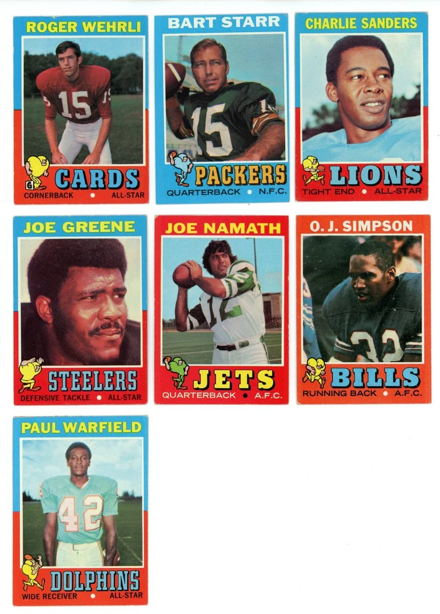 1971 TOPPS FOOTBALL COMPLETE SET BREAK - 10 CARDS PER BOX! - Image 7