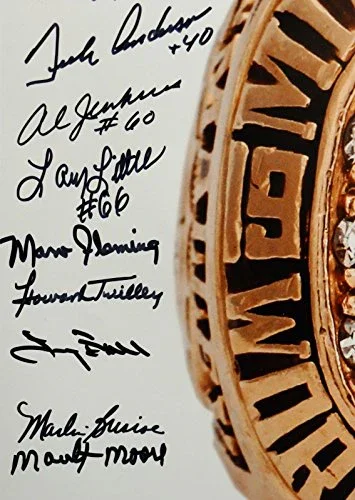 1972 17-0 Perfect Season Autographed 16x20 Super Bowl Ring Photo- JSA W Auth - Image 3