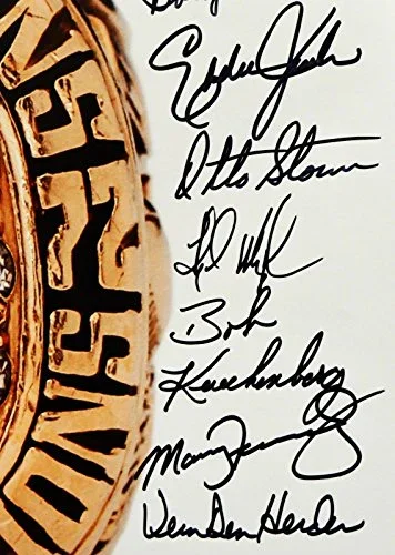 1972 17-0 Perfect Season Autographed 16x20 Super Bowl Ring Photo- JSA W Auth - Image 7