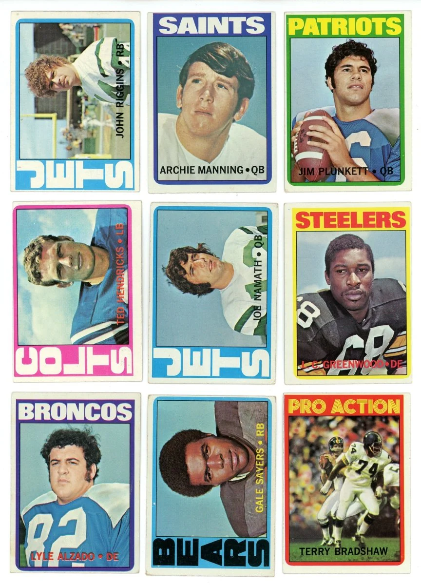 1972 TOPPS FOOTBALL LOW NUMBER SET BREAK BOX– 10 CARDS PER BOX! - Image 3