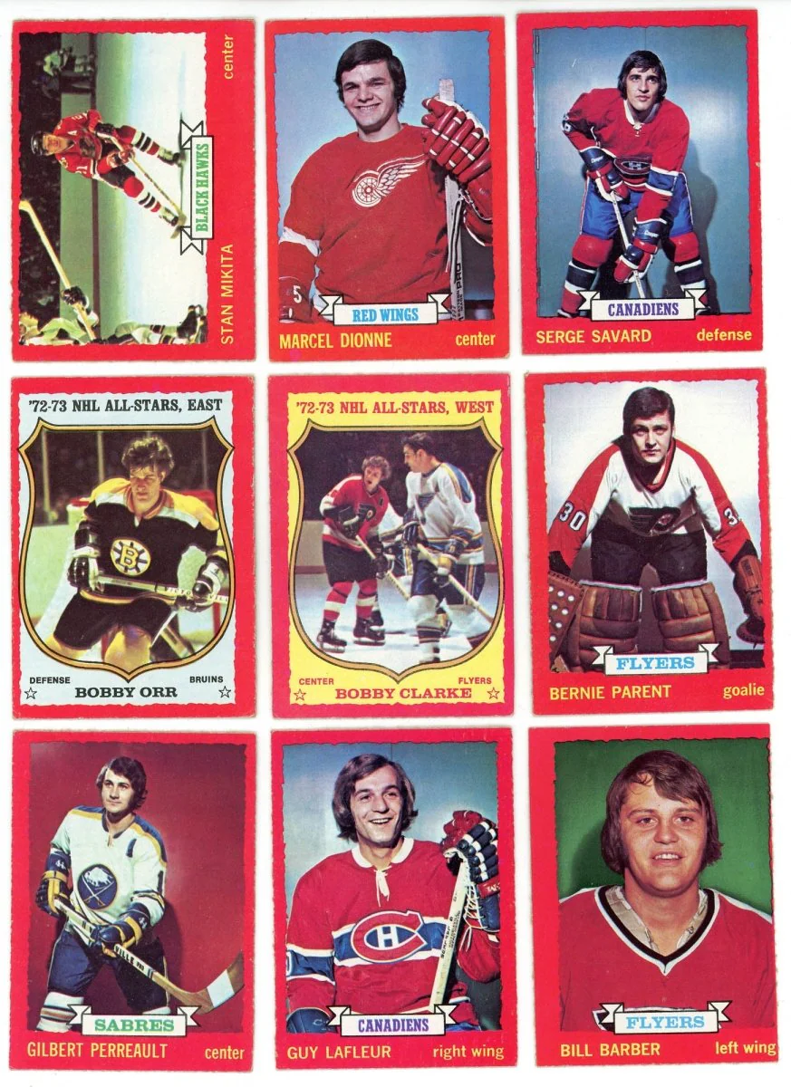 1973-74 O-PEE-CHEE HOCKEY COMPLETE SET BREAK - 14 CARDS PER BOX! 2 HOFERS PER BOX! - Image 2
