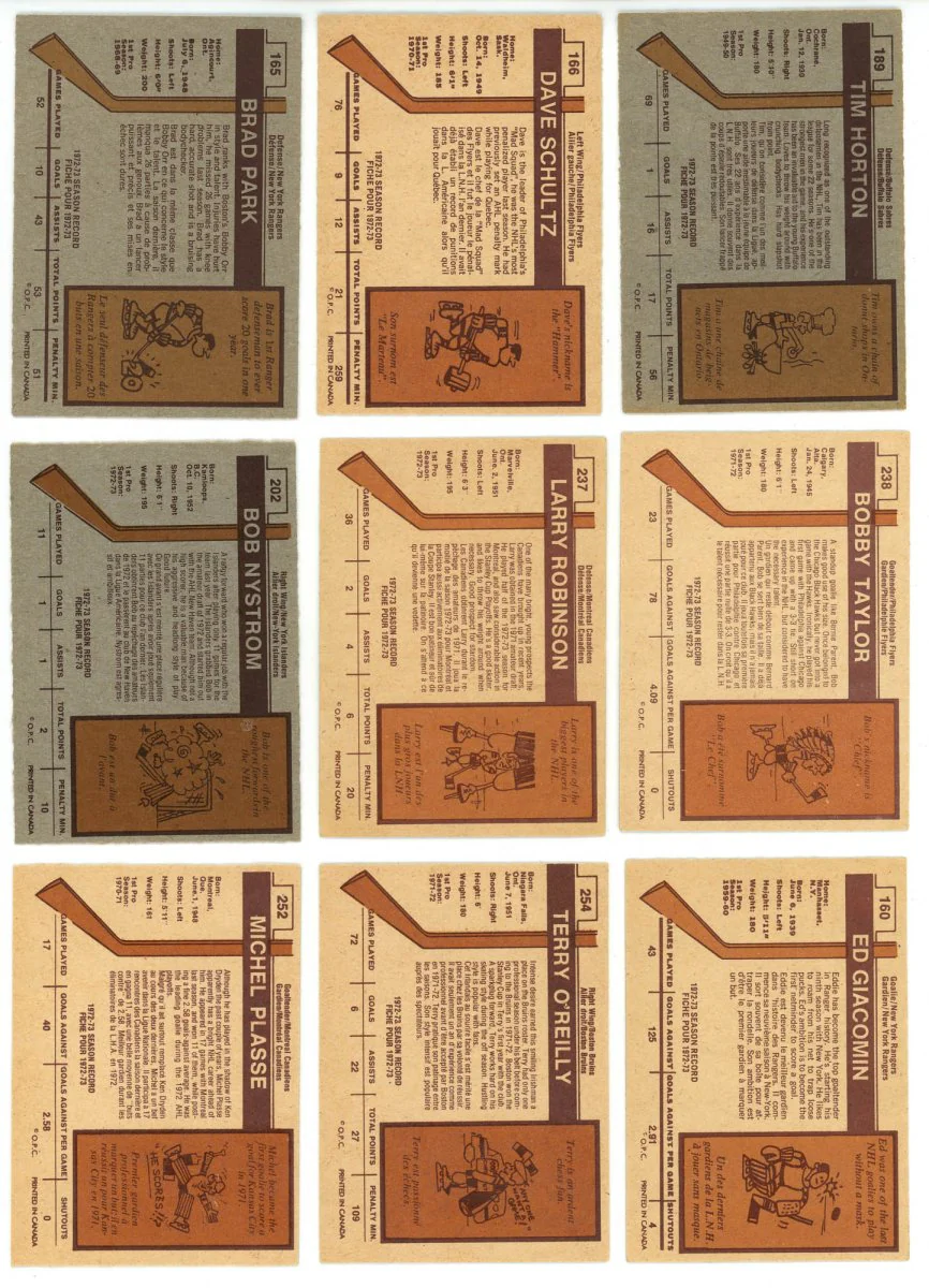 1973-74 O-PEE-CHEE HOCKEY COMPLETE SET BREAK - 14 CARDS PER BOX! 2 HOFERS PER BOX! - Image 7