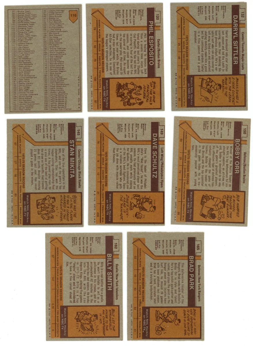 1973-74 TOPPS HOCKEY COMPLETE SET BREAK - 9 CARDS PER BOX! 1-2 HOFERS PER BOX! - Image 5