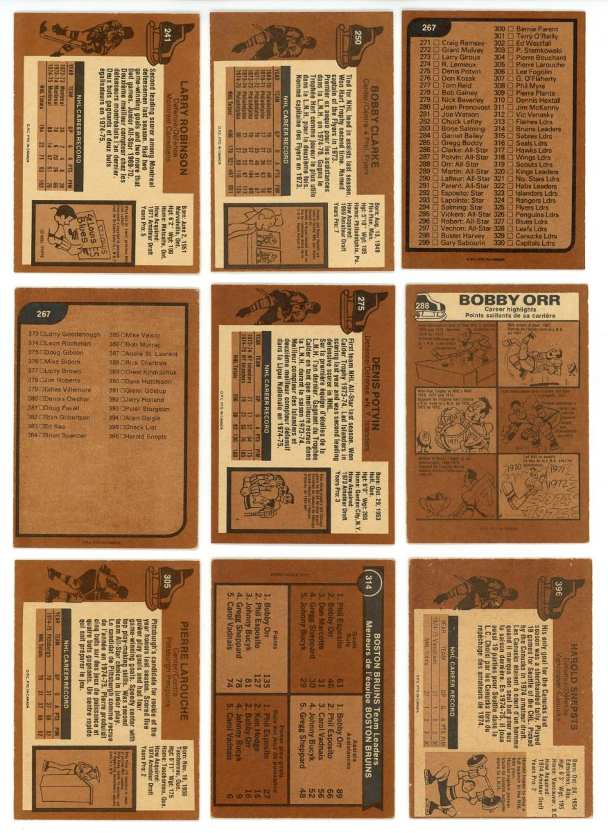 1975-76 O-PEE-CHEE HOCKEY COMPLETE SET BREAK - 17 CARDS PER BOX! 2 HOFERS PER BOX! - Image 5