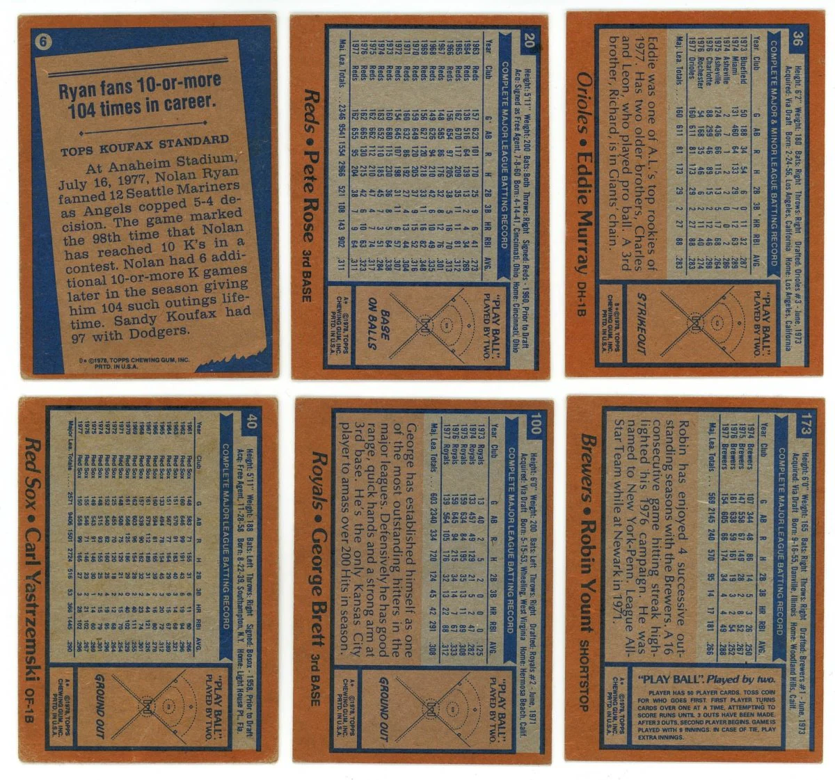 1978 TOPPS BASEBALL COMPLETE SET BREAK - 25 CARDS PER BOX! 2 HOFERs IN EACH BOX! - Image 3