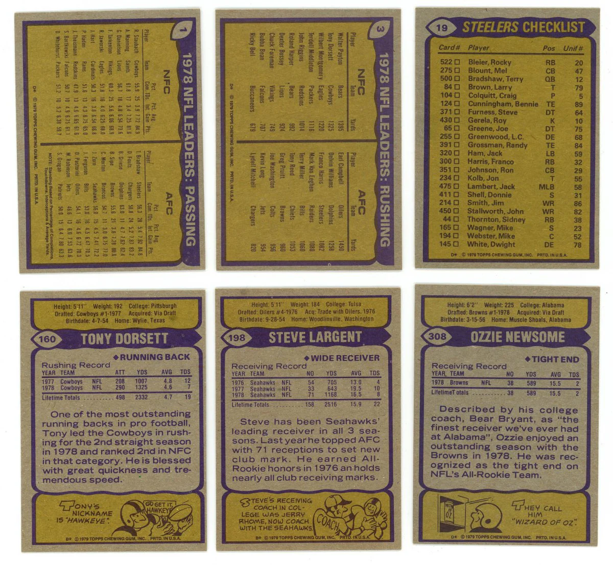 1979 TOPPS FOOTBALL COMPLETE SET BREAK - 16 CARDS PER BOX! 2 HOFERS PER BOX! - Image 3