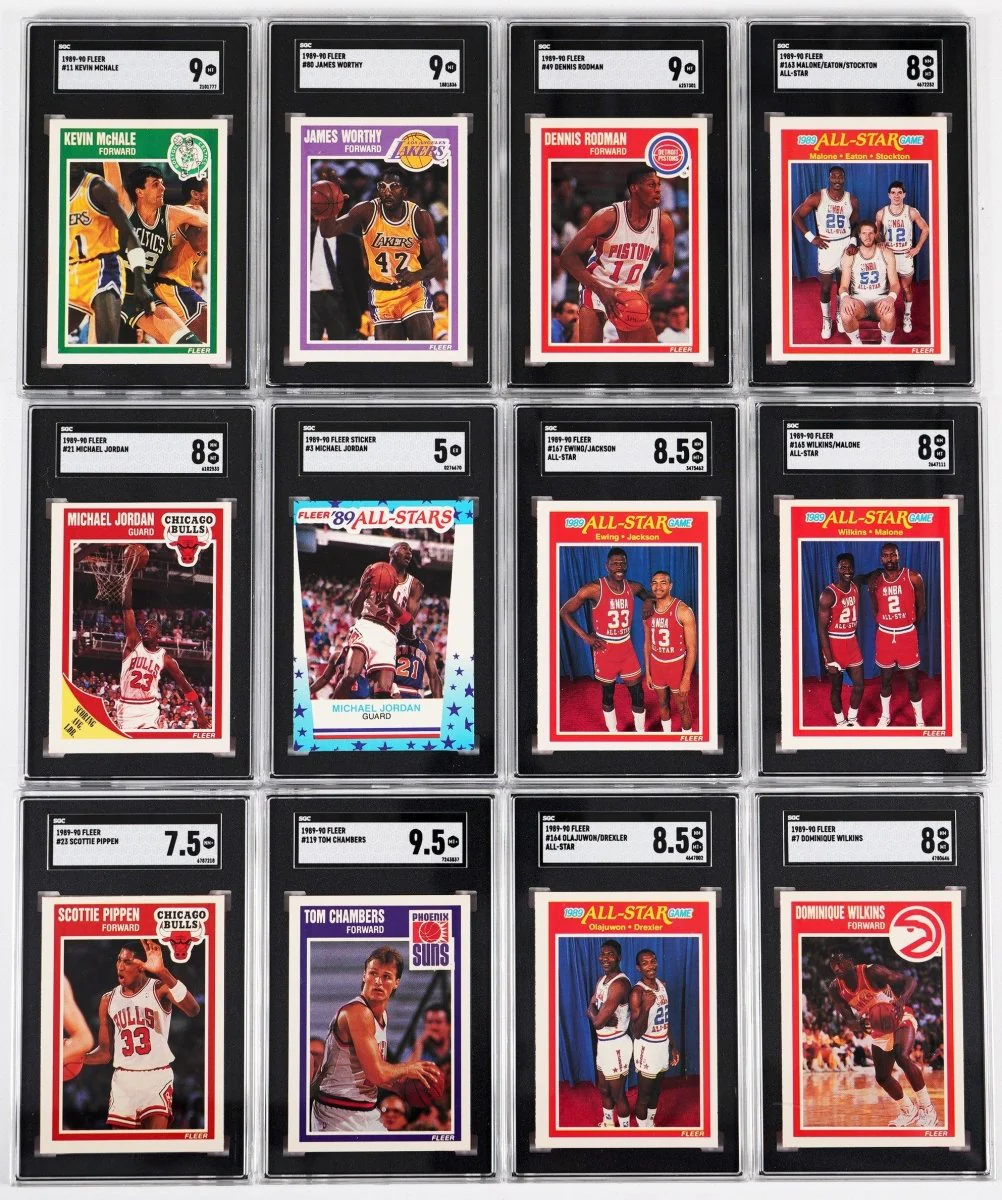 1986-87 to 1989-90 Fleer Basketball Multi-Set Break – 4 Graded Cards per Box! - Image 10