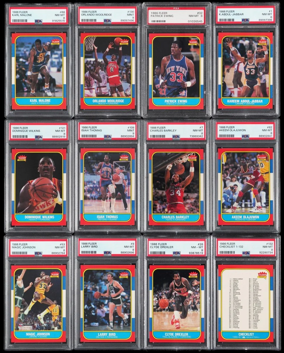 1986-87 to 1989-90 Fleer Basketball Multi-Set Break – 4 Graded Cards per Box! - Image 3