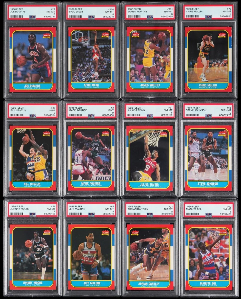 1986-87 to 1989-90 Fleer Basketball Multi-Set Break – 4 Graded Cards per Box! - Image 4