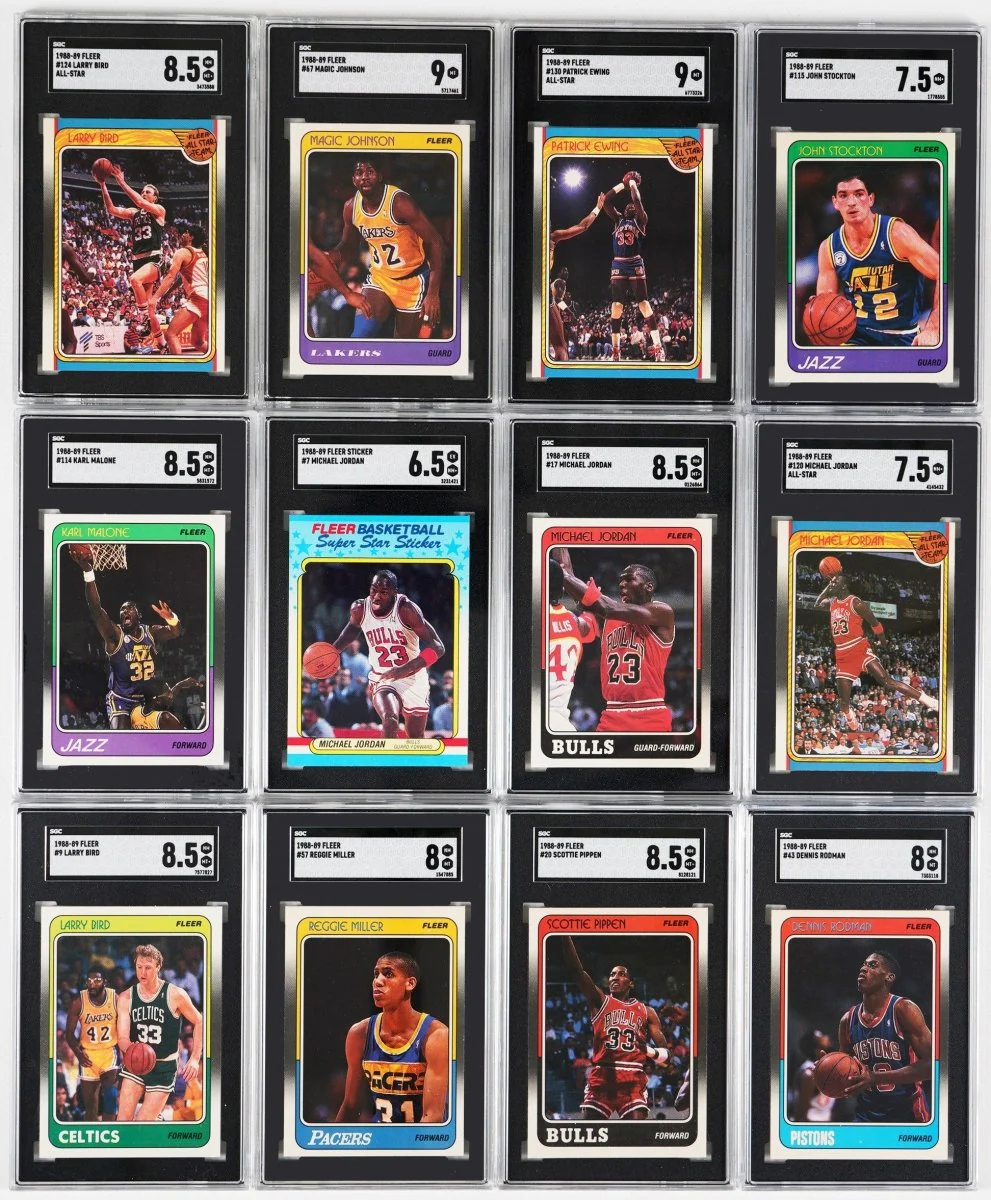 1986-87 to 1989-90 Fleer Basketball Multi-Set Break – 4 Graded Cards per Box! - Image 8