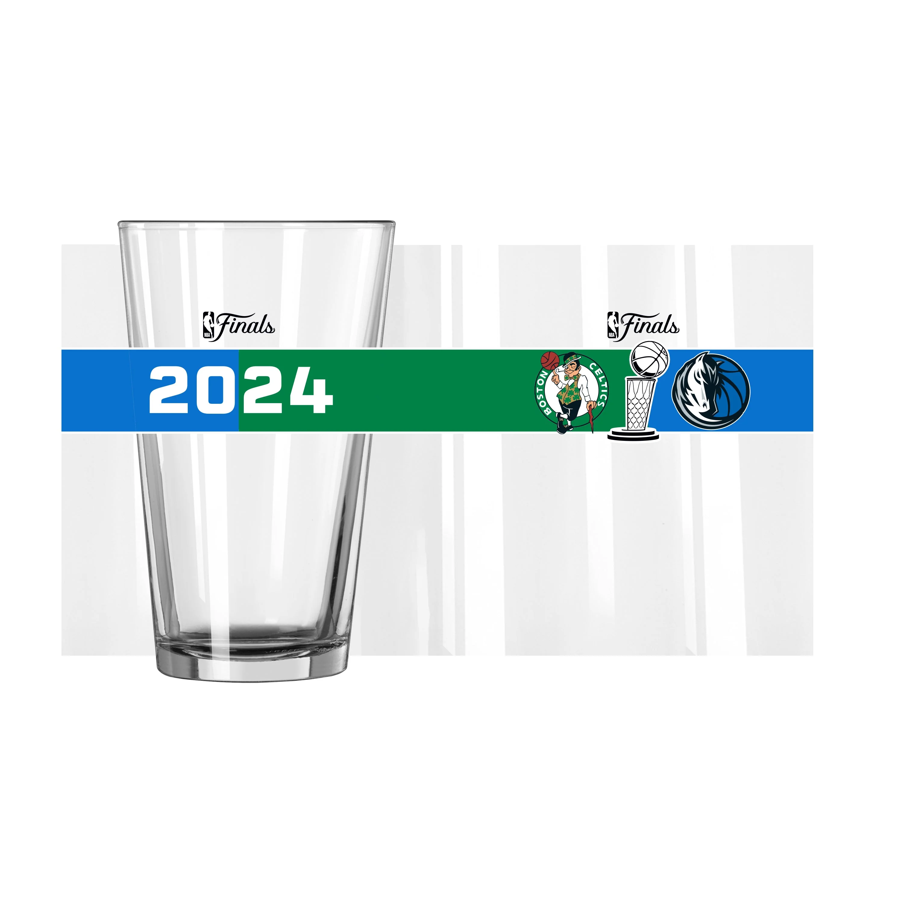 2024 NBA Championship Dueling 16oz Pint Glass - Image 2