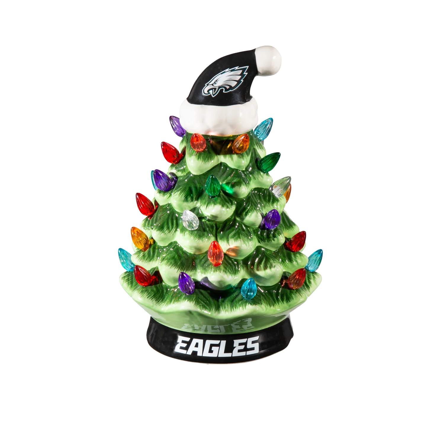 4" LED Ceramic Christmas Tree, Philadelphia Eagles