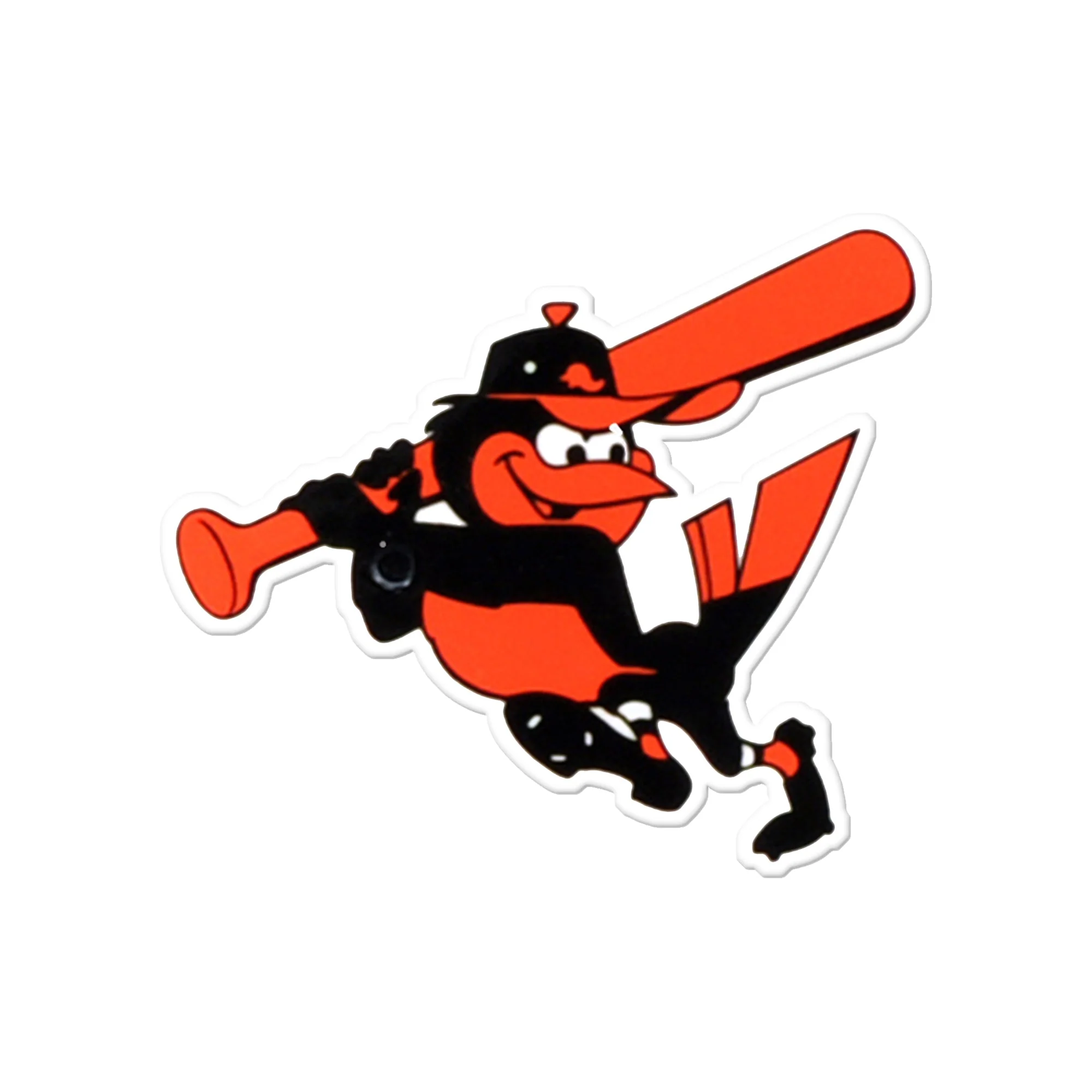 Baltimore Orioles - Swinging Bird Steel Super Magnet