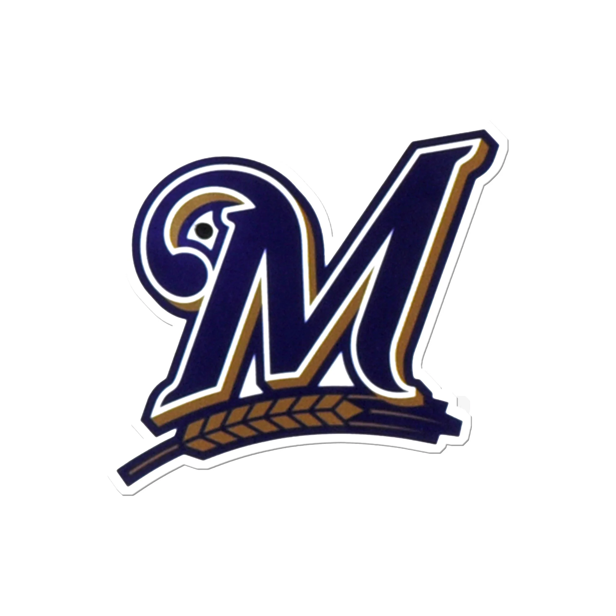 Milwaukee Brewers - M Logo Steel Super Magnet