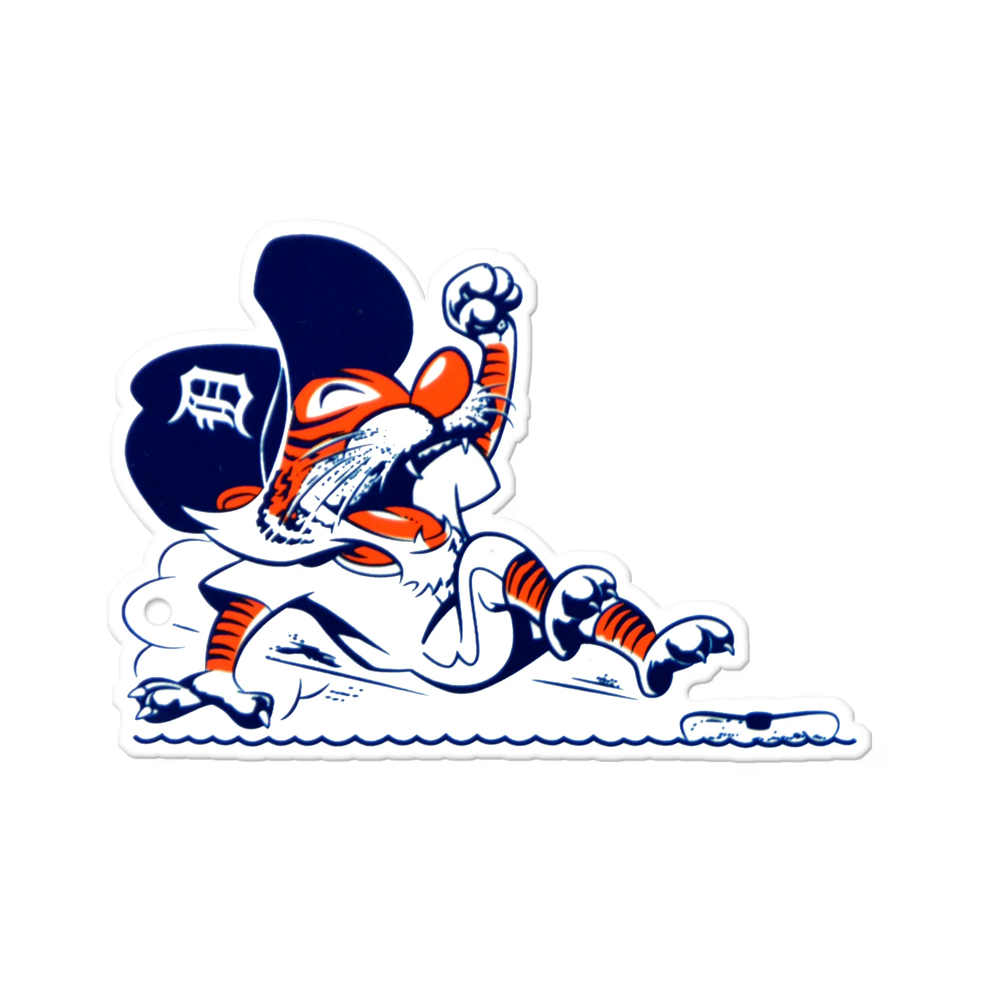 Detroit Tigers - Sliding Kitty Steel Super Magnet