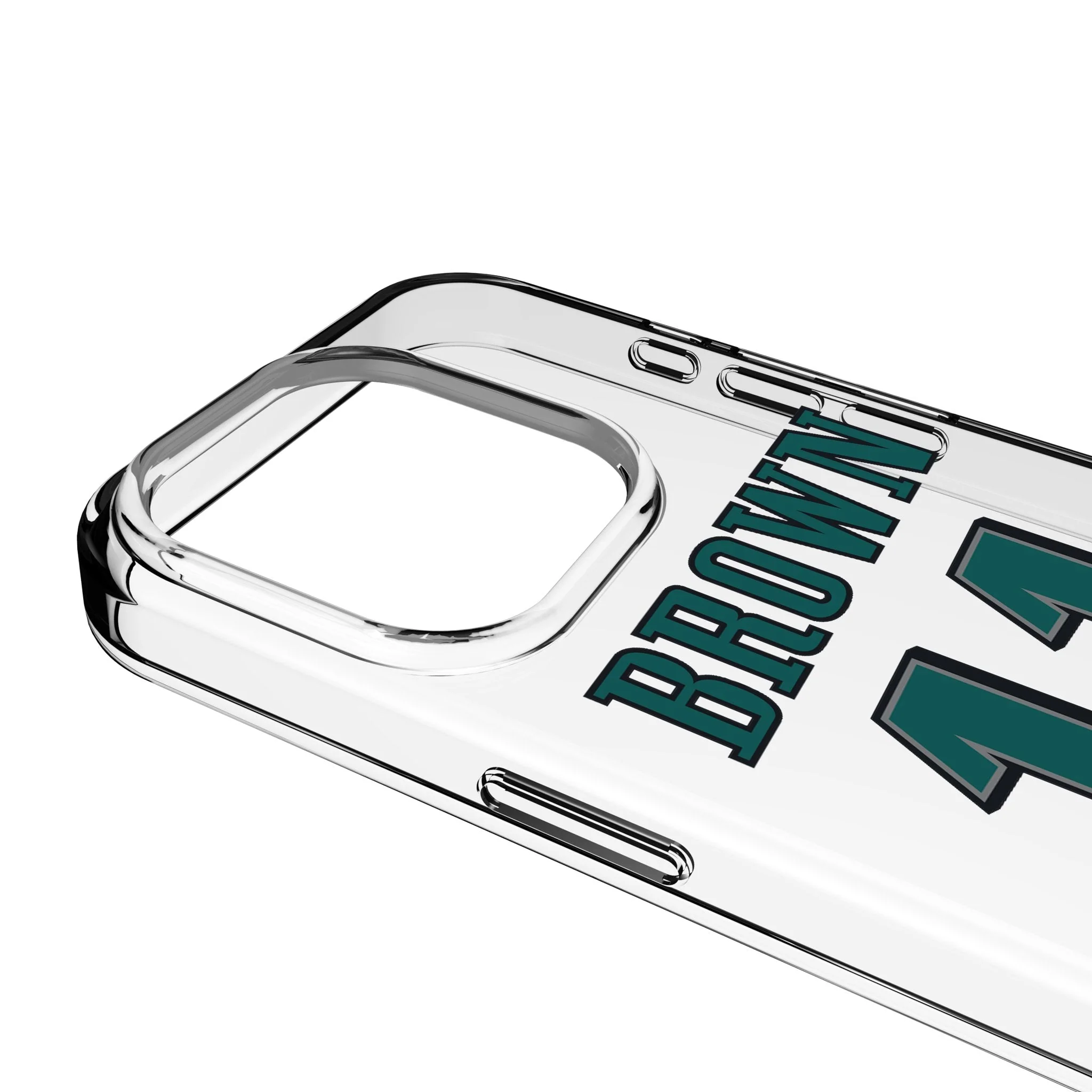 A.J. Brown Philadelphia Eagles 11 Game Tactic Clear Phone Case for Apple iPhone - Image 3