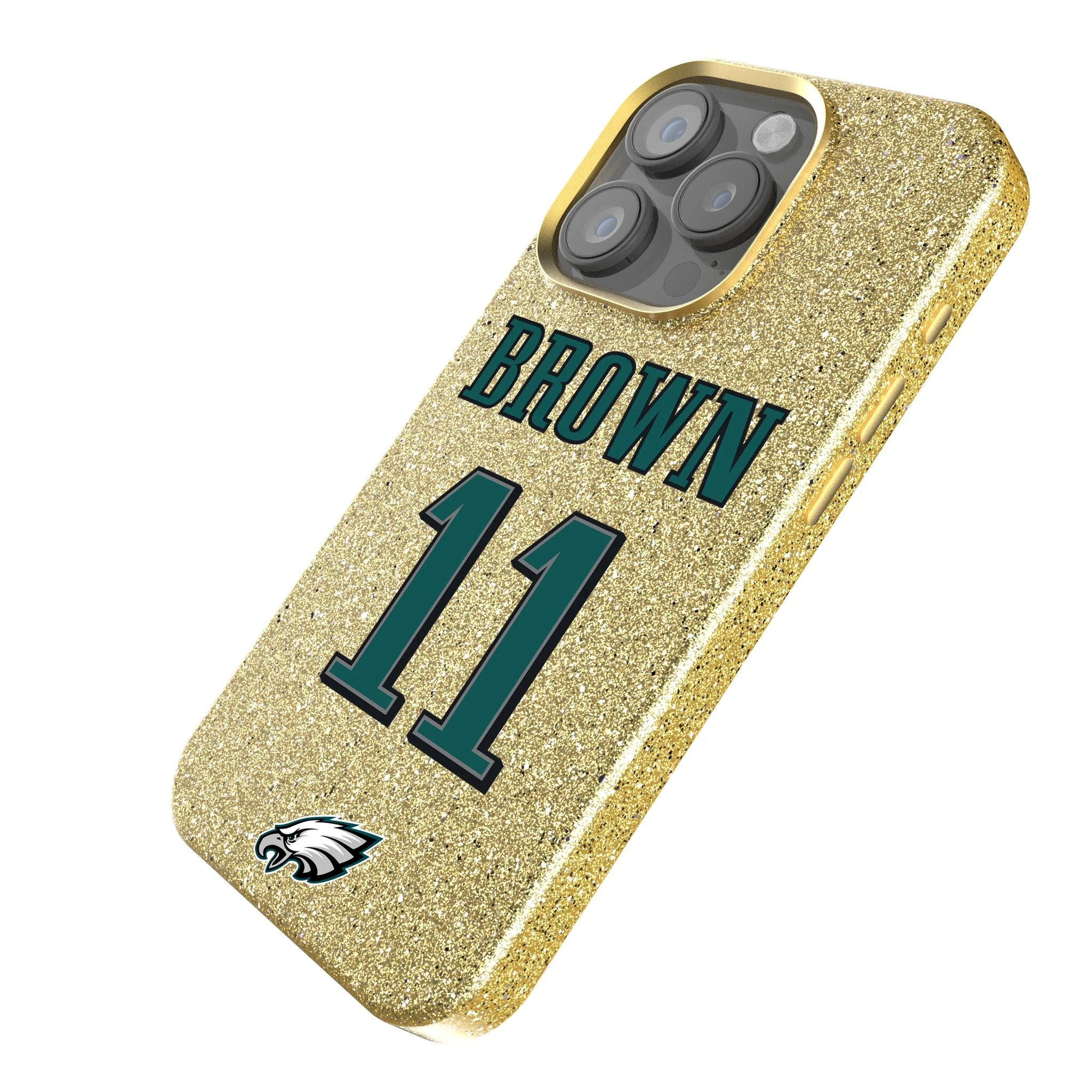 A.J. Brown Philadelphia Eagles 11 Ready Bling Phone Case - Image 2