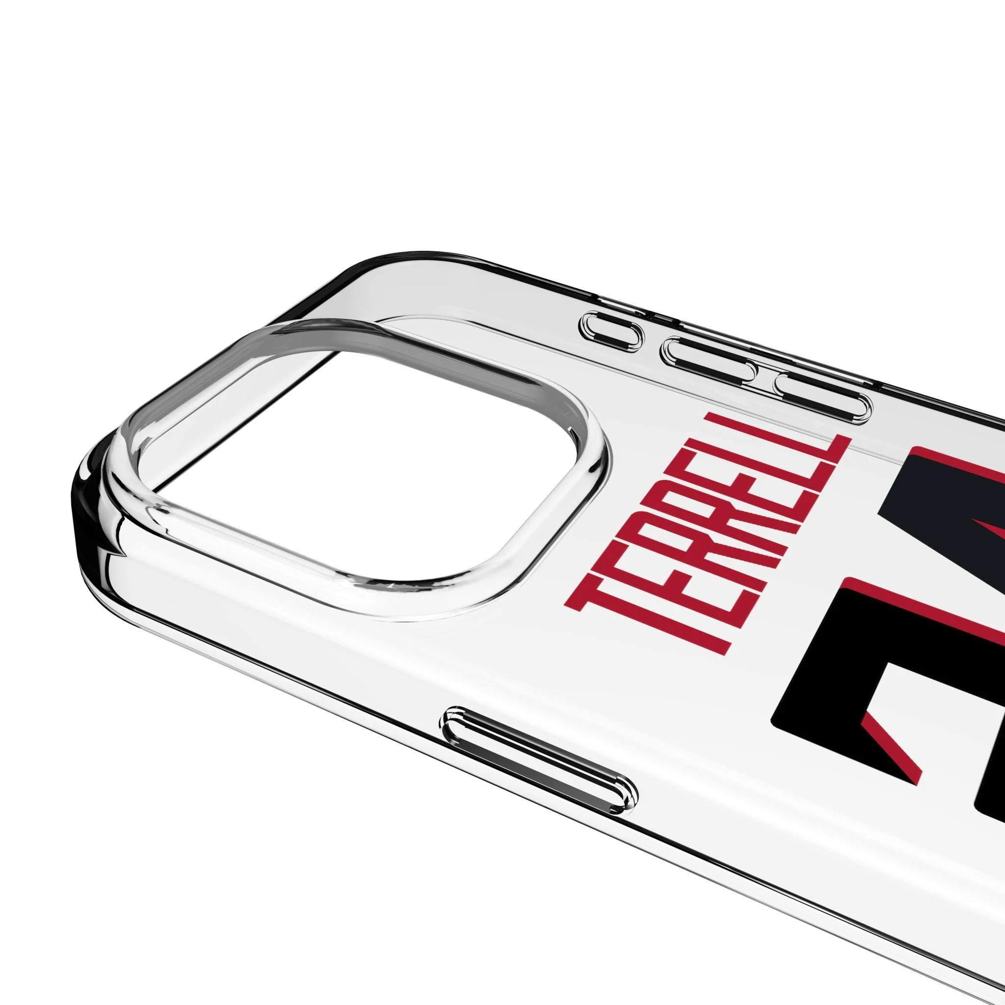 A.J. Terrell Atlanta Falcons 24 Game Tactic Clear Phone Case for Apple iPhone - Image 3