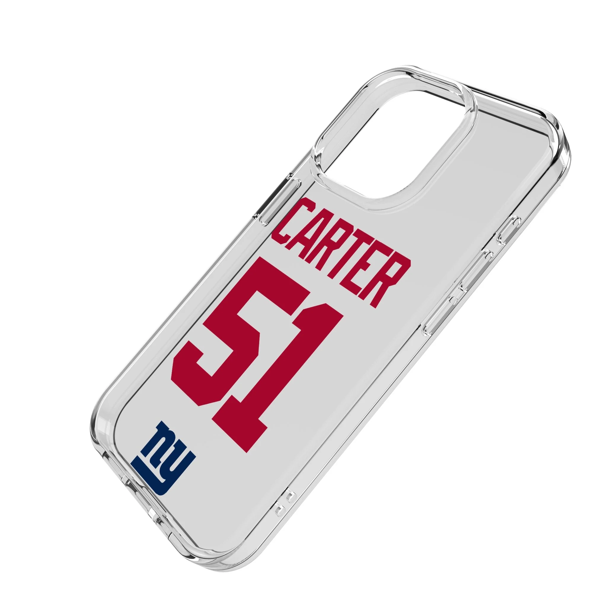 Abdul Carter New York Giants 51 Game Tactic Clear Phone Case for Apple iPhone - Image 2