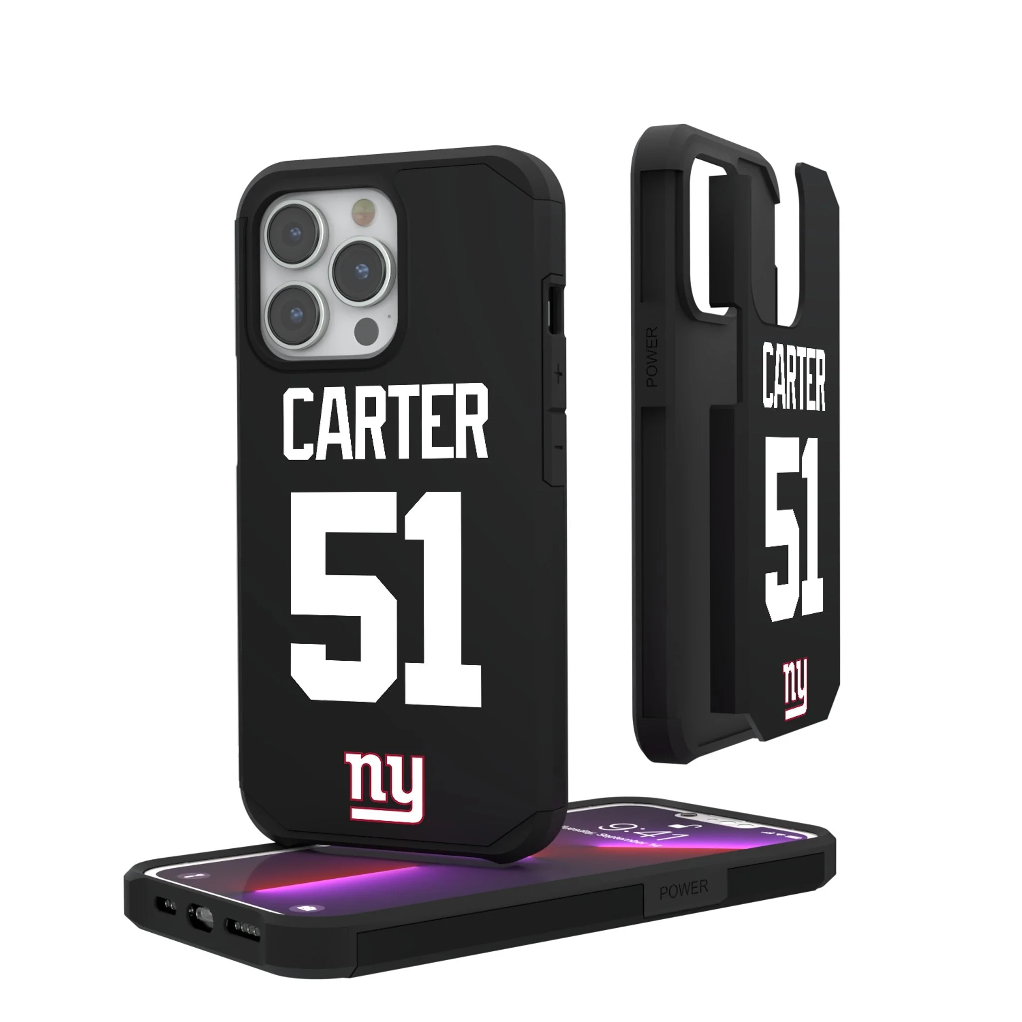 Abdul Carter New York Giants 51 Game Tactic Rugged Phone Case for Apple iPhone