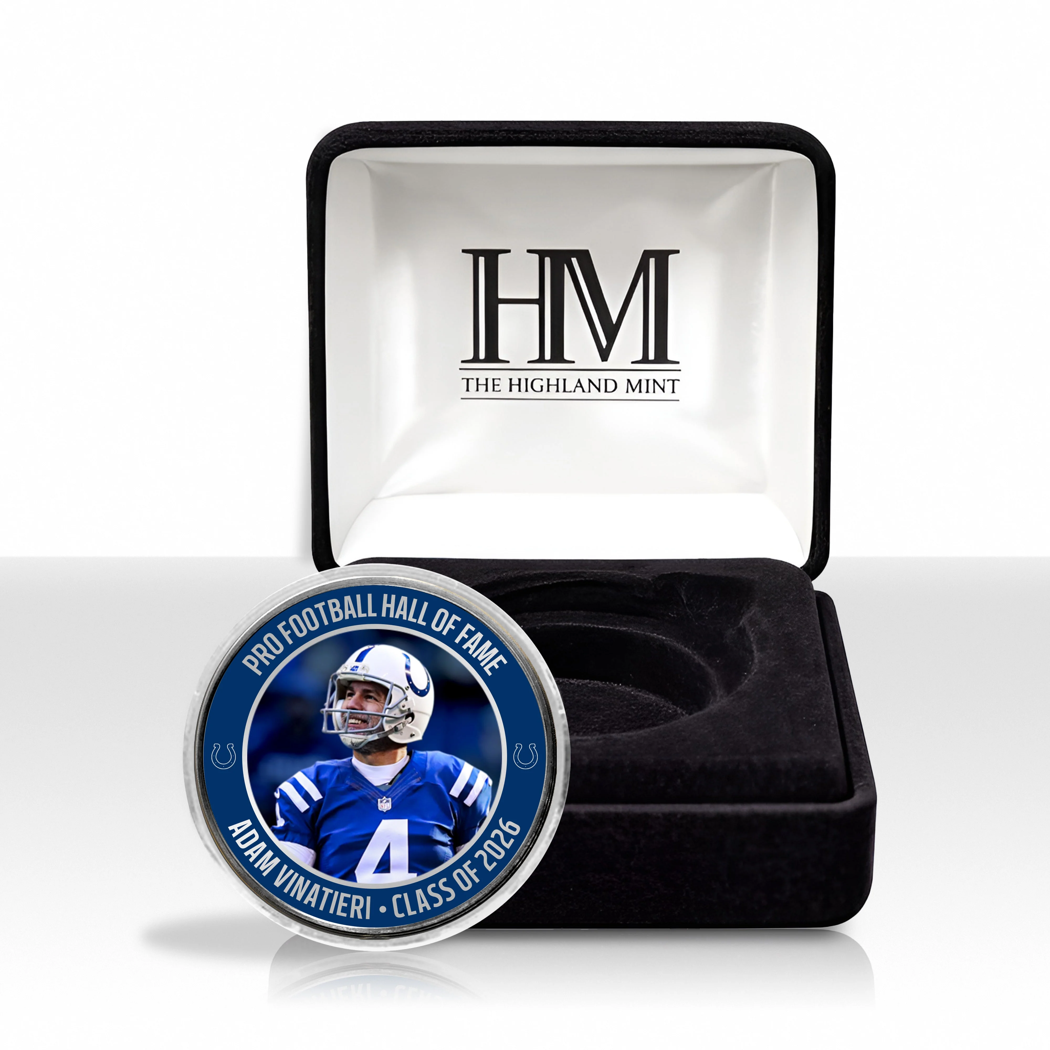 Adam Vinatieri Colts 2026 NFL Hall of Fame Induction Silver Plated Coin - Image 4