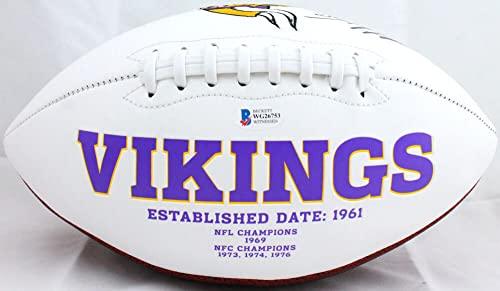 Adrian Peterson Autographed Minnesota Vikings Logo Football-Beckett W - Image 2