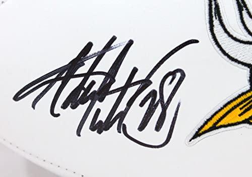 Adrian Peterson Autographed Minnesota Vikings Logo Football-Beckett W - Image 3