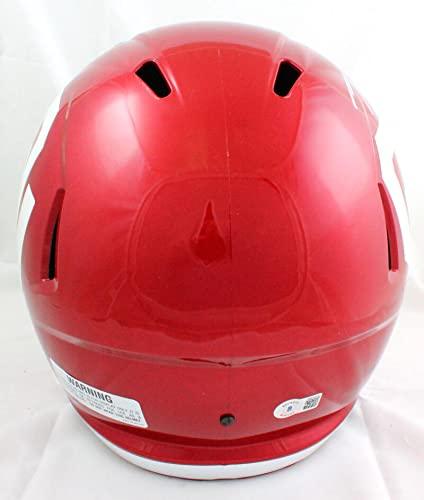 Adrian Peterson Autographed Oklahoma Sooners F/S Riddell Speed Helmet-Beckett W Hologram Silver - Image 3