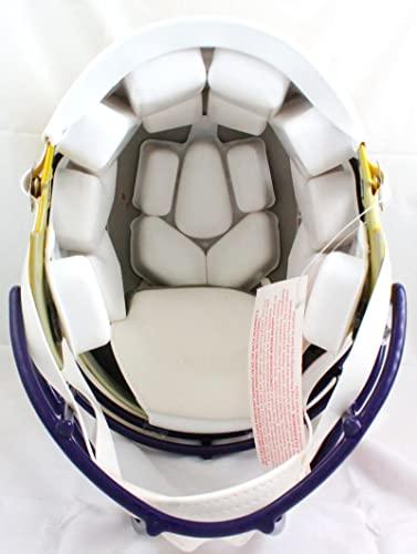 Adrian Peterson Autographed Vikings F/S Flash Speed Authentic Helmet-Beckett W Hologram Black - Image 2
