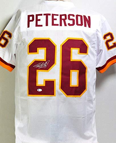 Adrian Peterson Autographed White Pro Style Jersey- Beckett Authentication 2