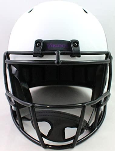 Adrian Peterson Signed Minn Vikings Lunar Speed F/S Helmet- Beckett W Purple - Image 4