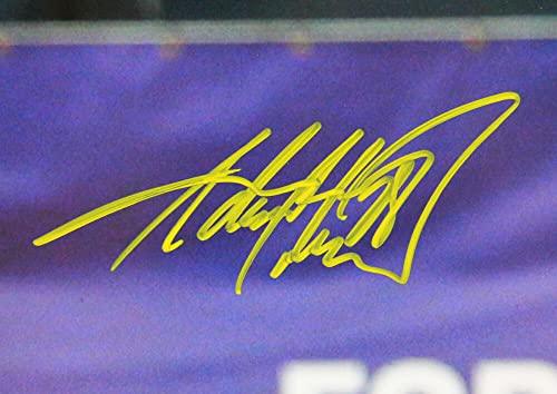 Adrian Peterson Signed Vikings 16x20 v. Lions HM Photo-Beckett W Hologram Yellow - Image 2